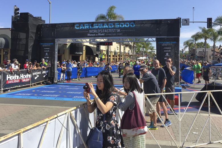 They attended the Carlsbad 5000...